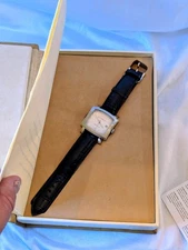 RARE S.Coifman SC0049 Swiss Automatic 25J Rectangular Watch w/ Original Book Box