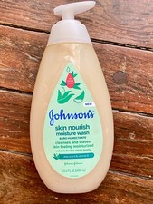 Johnson's Skin Nourish Moisture Baby Body Wash Aloe Scent  Vitamin E 20.3 oz