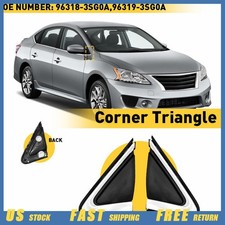 Fit For 2013-19 Sentra Nissan Front Fender Mirror Trim Finisher Left Right Fit For 2013-19 Sentra Nissan Front Fender Mirror Trim Finisher Left Right