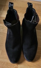 Chelsea Boots von R.M.Williams Wildleder Gr. 37 (4 1/2 ) schwarz. Original