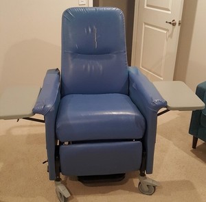 Champion 85 Series Blue 180 Degree Reclining Geri Medical Chair
