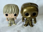 Funko Pop Star Wars Luke Skywalker C-3PO Loose Bobblehead Lot No Box