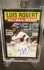 2021 Topps - 1986 Topps All-Star Baseball Autographs Luis Robert #86AS-LR Black