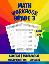 Math Workbook Grade 3: Supplemental Addition, Subtraction, Multiplication and Di