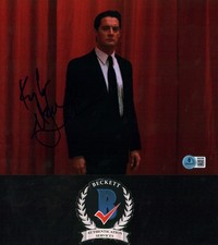 Kyle MacLachlan Signed Autograph 8x10 Photo Twin Peaks Star Dale Cooper BAS COA