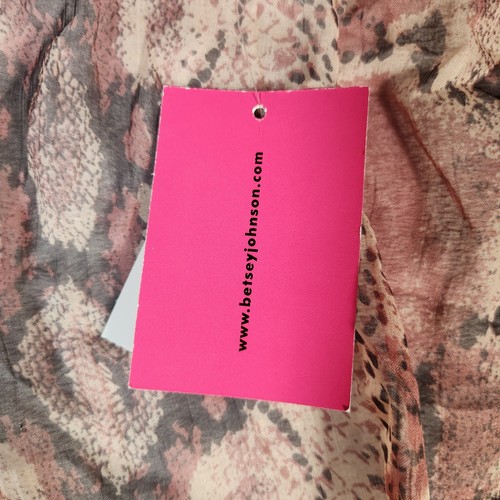 Betsey Johnson Staubtuch Überwurf Schlange durchsichtig vorne zum Binden Einheitsgröße Fee Kimono neu mit Etikett - Bild 9 von 12