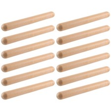 6 Pairs Wood Claves Musical Percussion Instrument Rhythm Sticks Percussion7571
