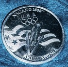 Both  1998 Nagano Olympics USA Ski Jumping & Ice Hockey Coins — photo 1