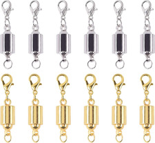 10 Sets Screw-In Magnetic Converter Clasps for Jewelry Making Necklace Bracelet