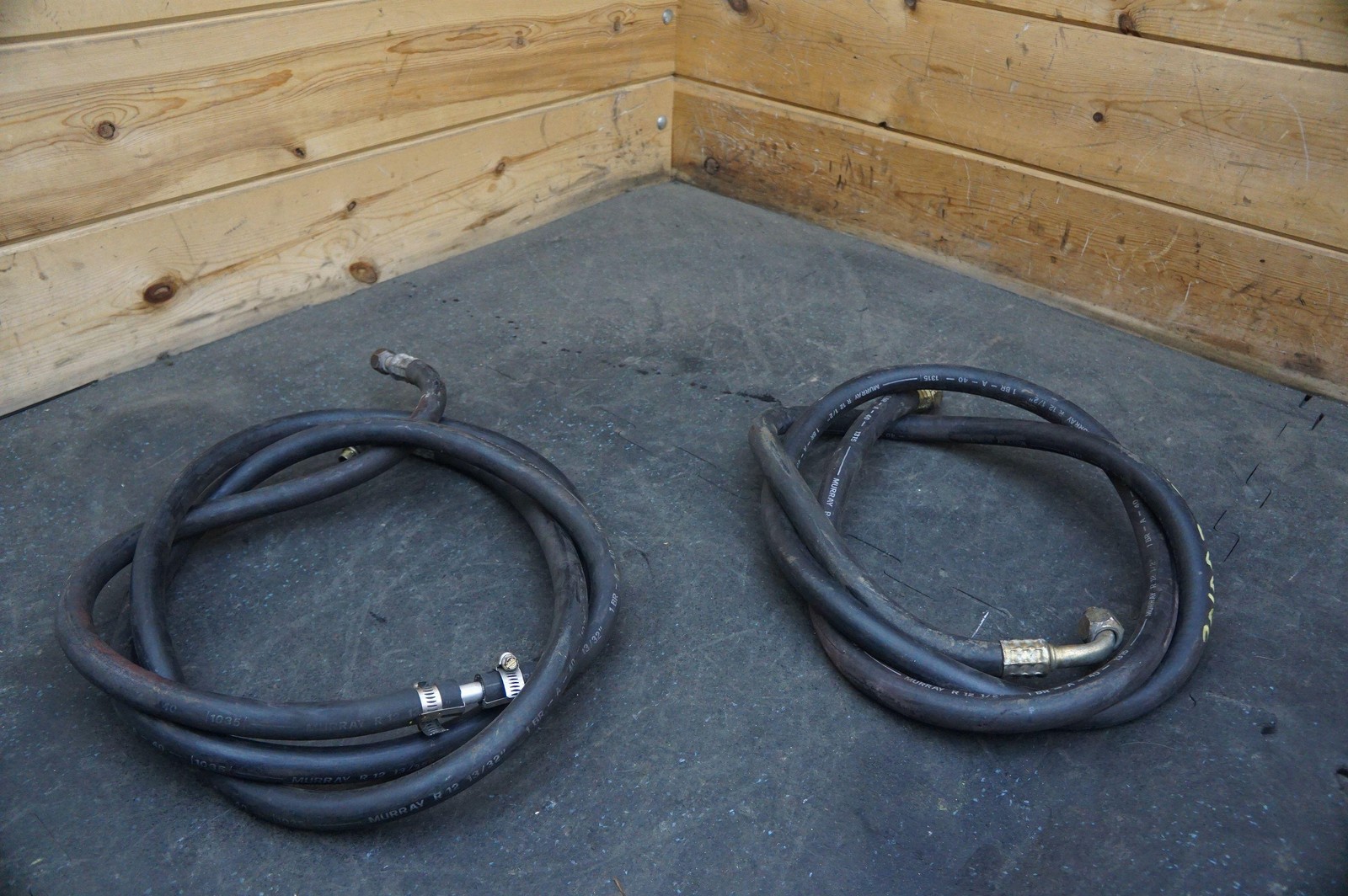 Set 2 AC Line Hose Tube Evaporator Compressor 110964 106695 Ferrari 328 1986-89
