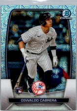 2023 Bowman #32 Oswaldo Cabrera Mojo Refractors