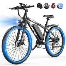 Upgraded Electric Bike for Adults 1500W 26" Ebike 30 MPH 65 Miles Dual Brakes US
