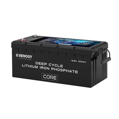 RENOGY RBT12300LFPSH-G2-US Battery; Core Series; Group 8D; 12 Volt; Top