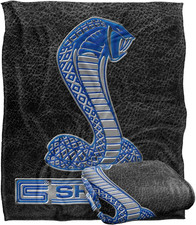 Shelby Cobra Blanket 50x60 Metal Cobra Silky Touch Super Soft Throw Blanket
