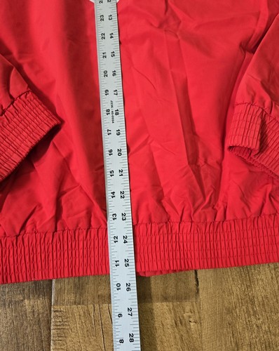 Chaqueta cortavientos de tela Gore-Tex Sportif EE. UU. de colección para hombre M azul rojo crema cremallera completa - Imagen 6 de 18