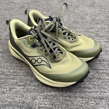 Saucony Peregrine 15 GTX Trail Running Shoes Men 8.5 Women 10 Hike Hemlock Navy