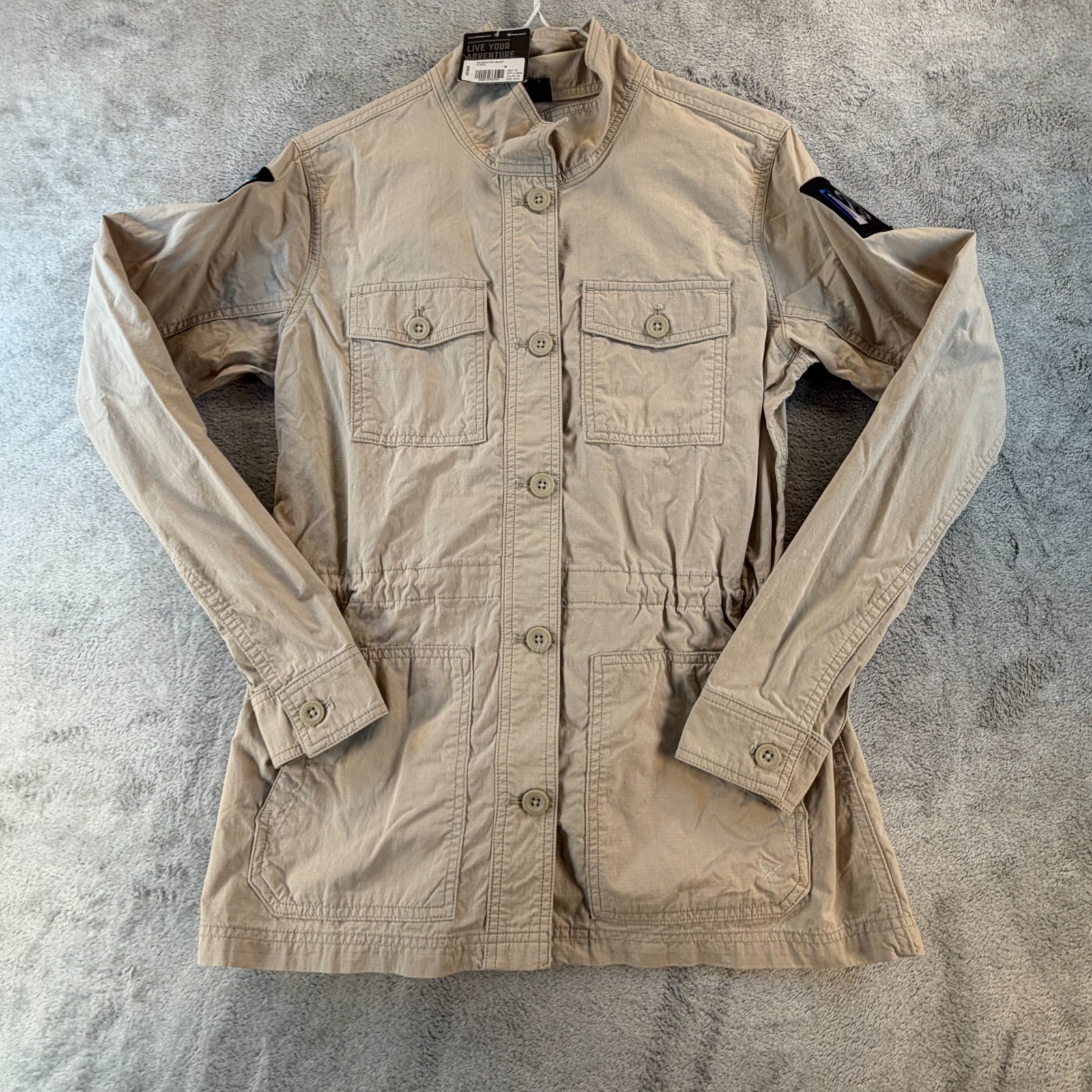 Eddie Bauer Field Jacket Women’s Large Utility Safari Coat Pockets NWT