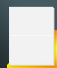 8.5" X 5.5" Half Sheet Self Adhesive Sticker Paper Shipping Labels for Laser I