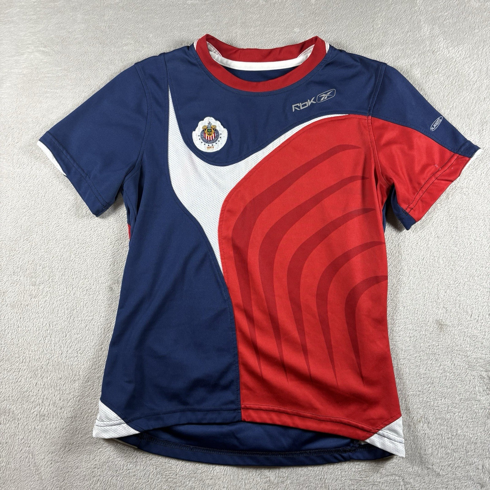 Vintage C.D. Guadalajara Chivas Reebok Kids M 12 Soccer Jersey Kit Futbol #1151
