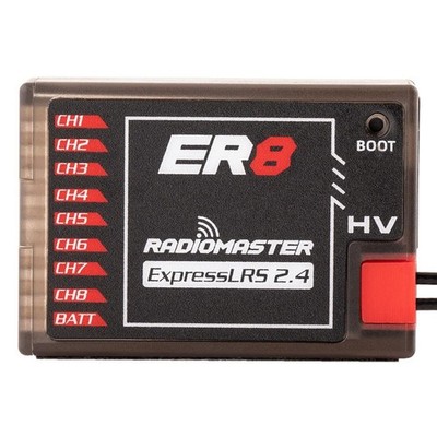 Radiomaster ER8 8CH PWM CRSF ExpressLRS Receiver 2.4Ghz 100mw Dual Antenna fo...
