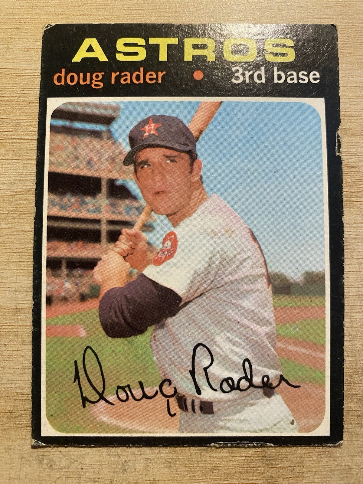 1971 Topps Baseball Card #425 Doug Rader