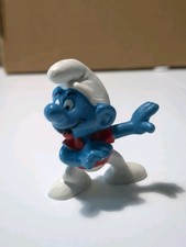 Peyo Schleich Vintage 1970s Skateboarding  Smurf 40204 (No Leaf Skateboard)