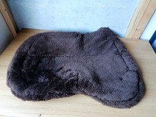 Genuine 100% Merino Sheepskin Horse Saddle Seat Saver Pad pinkyellow brown