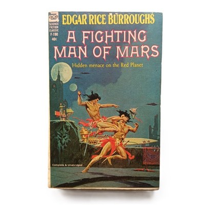 A Fighting Man of Mars Edgar Rice Burroughs Barsoom 1963 ACE-Books F-190