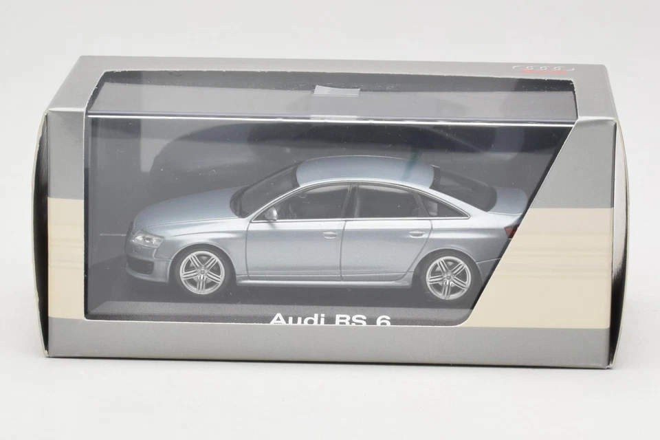 5010810113 Audi RS6 C6 Sedan Monza Silver Minichamps 1/43 - Immagine 4 di 4