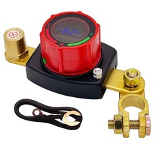 Ampper Battery Disconnect Switch w/ Voltmeter 12-48V Cut Off ON/OFF