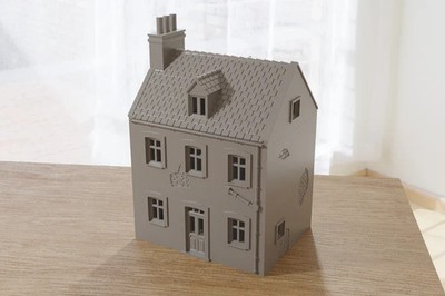 Normandy French House 5 (Volume 2) | 1/32 (54mm) 1/56 (28mm) Diorama Terrain