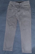 Origin Maine USA Moab Stretch Cotton Pant Straight, Gray, W34 L30