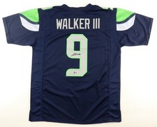 Kenneth Walker III Signed Seattle Seahawks Custom Jersey XL (Beckett)