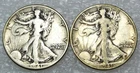 1941 & 1941-S Walking Liberty Silver Half Dollar lot of 2 coins #M180