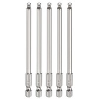 "5X Kugelkopf-Innensechskantbits H4 1/4\" 4\" Magnetisch"