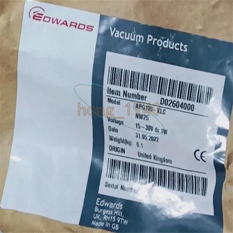 ONE NEW EDWARDS D02604000 APG100-XLC/APG100-XLC-NW25 Vacuum Gauge