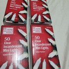 Home Accents Holiday Christmas 50 Mini Lights Clear String Green Wire 10 ft 2 in