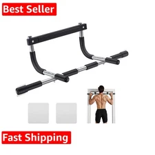 Doorway Pull‑Up Bar — Heavy‑Duty Thick‑Steel Frame with 440‑lb Capacity, Mult...