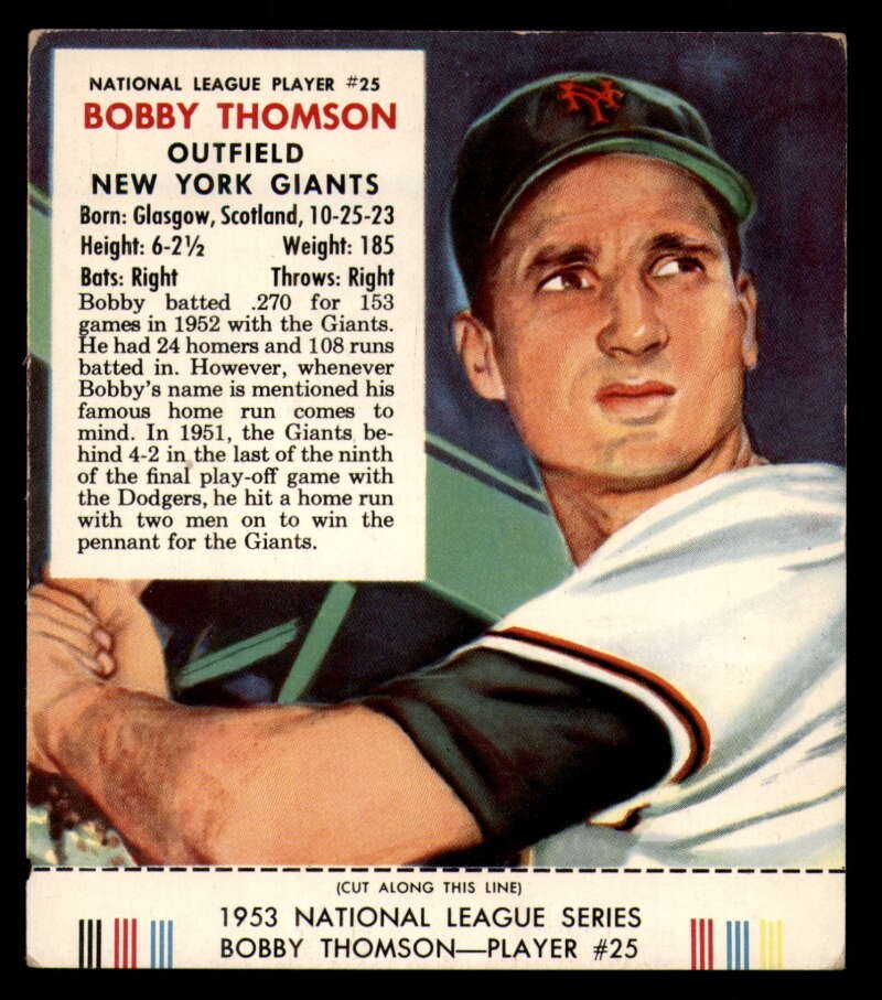 1953 Red Man Baseball - Complete your set - Pick your card