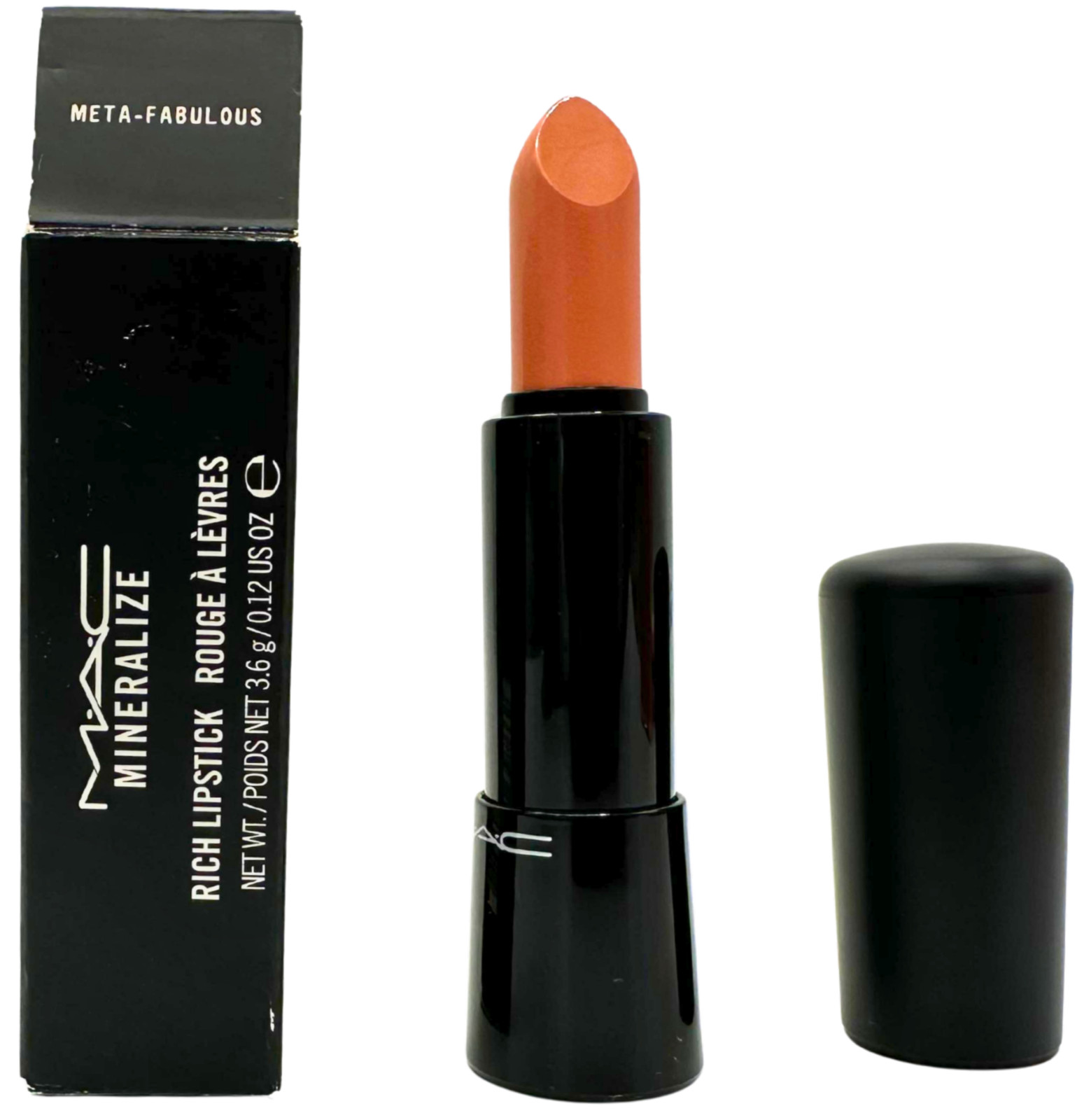 MAC Mineralize Rich Lipstick Future META-FABULOUS NUOVO - Rossetto Raro