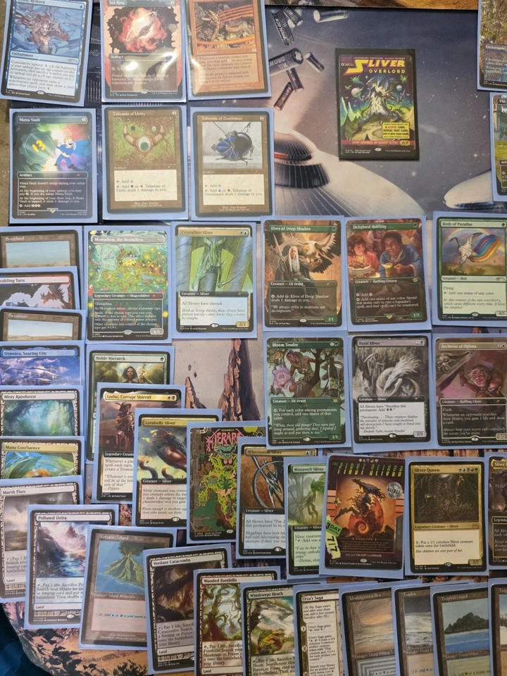 Sliver Overlord Custom 100 CEDH Deck Fan Art MTG Proxies Sleeves and Box! - Image 3 of 4