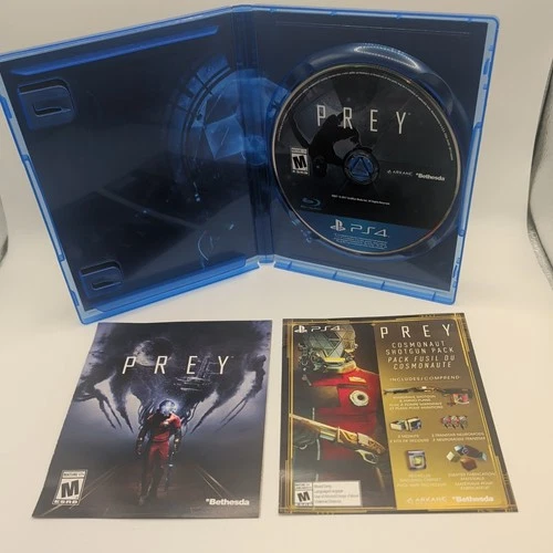 Prey (PlayStation 4, PS4, 2017) Bethesda - CIB Complete with Booklet & Inserts