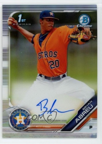 2019 Bowman Chrome Prospects Refractor /499 Bryan Abreu #CPA-BA Auto p8v - Picture 1 of 3