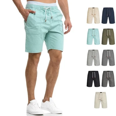 Indicode short chino homme Stoufville bermuda stretch pantalon court - Photo 1/2