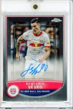 2022-23 Topps Chrome Salzburg Set BENJAMIN SESKO On-Card AUTO Autograph 36/75