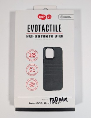 Tech21 iPhone 13 Pro Max EvoTactile  Multi-Drop Soft Grip Flex Back Case - Black