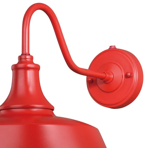 Vaxcel Lighting T0368 Dorado 1 Light 11-1/2" Tall Outdoor Wall - Red with Inner - Picture 2 of 12