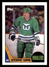1987 Topps Hockey #61 Stewart Gavin Signed Autograph (no COA)