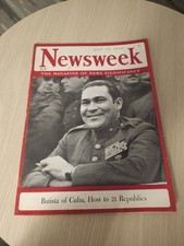 1940 JULY 29 NEWSWEEK MAGAZINE - PRES. FULGENCIO BASTISTA OF CUBA COVER 
