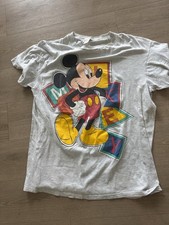 Disney Mickey Men's Blue T-Shirt Large, Made in USA, Vintage